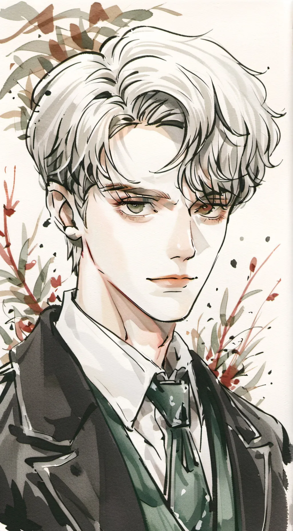 ai character: draco Malfoy  background