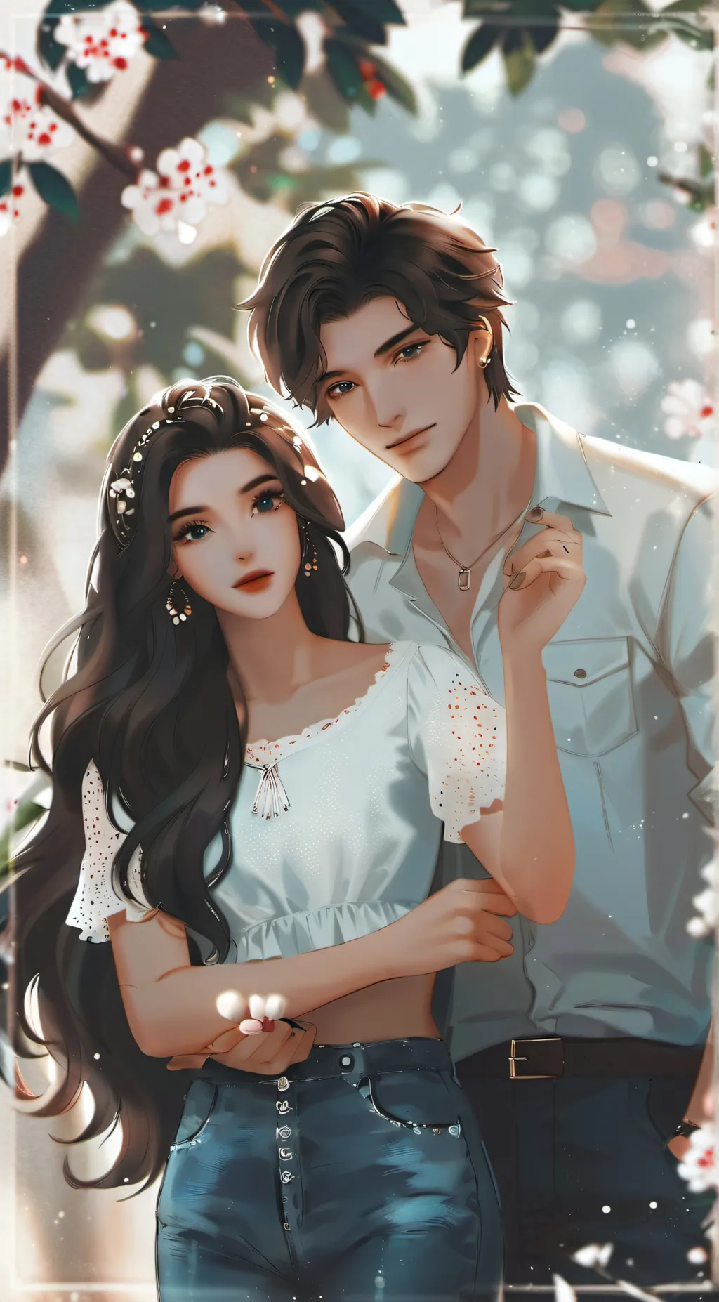 ai character: Angel and jack  background