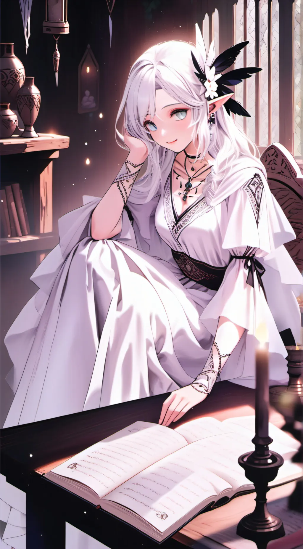 ai character: Rose background