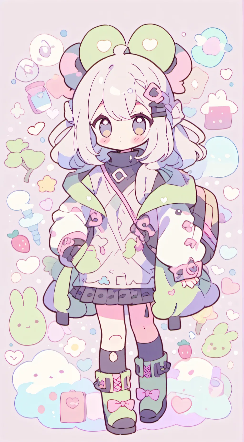 ai character: Cutie  background