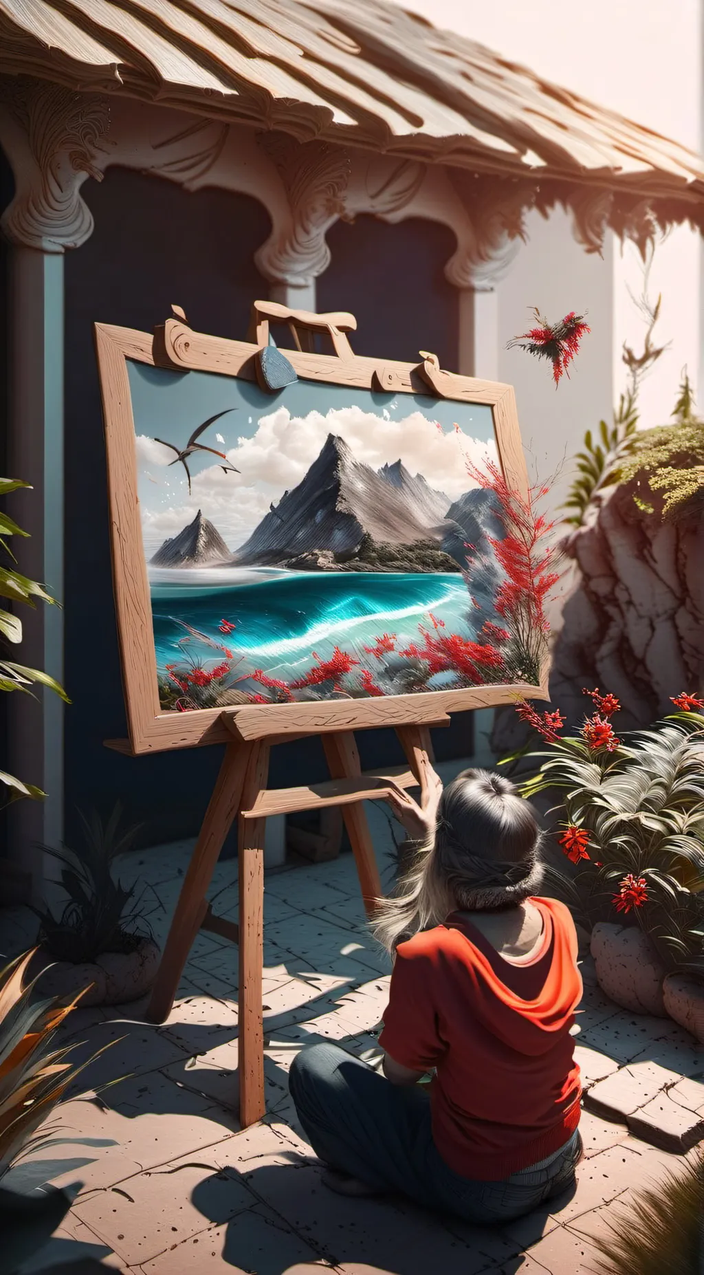 ai character: count to 10 background