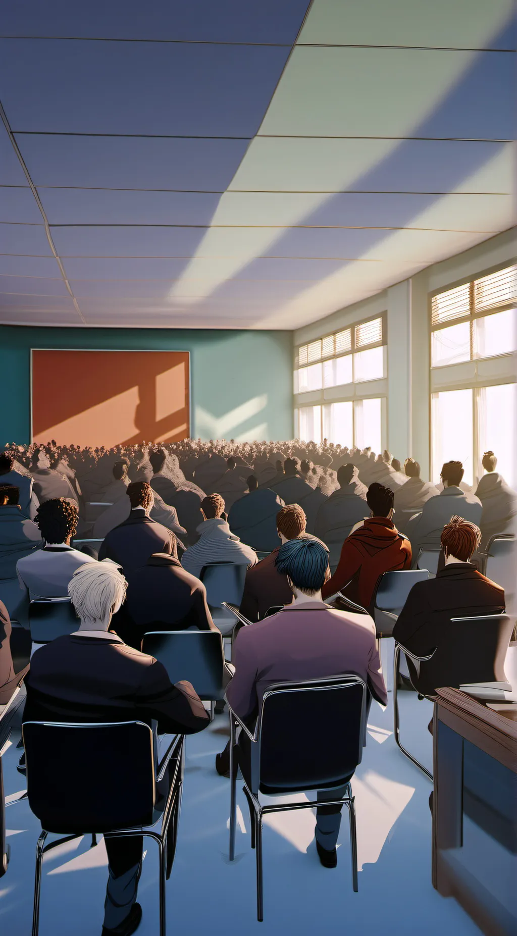 ai character: boy school background