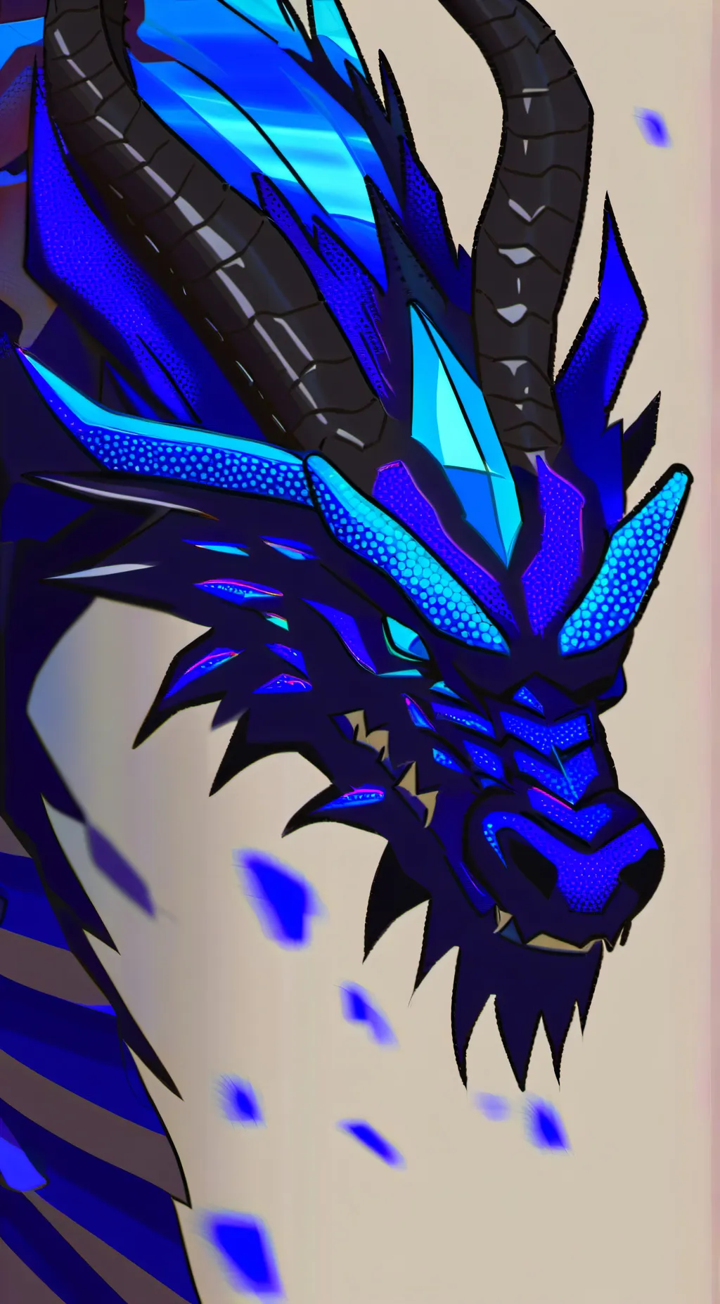 ai character: blue  background