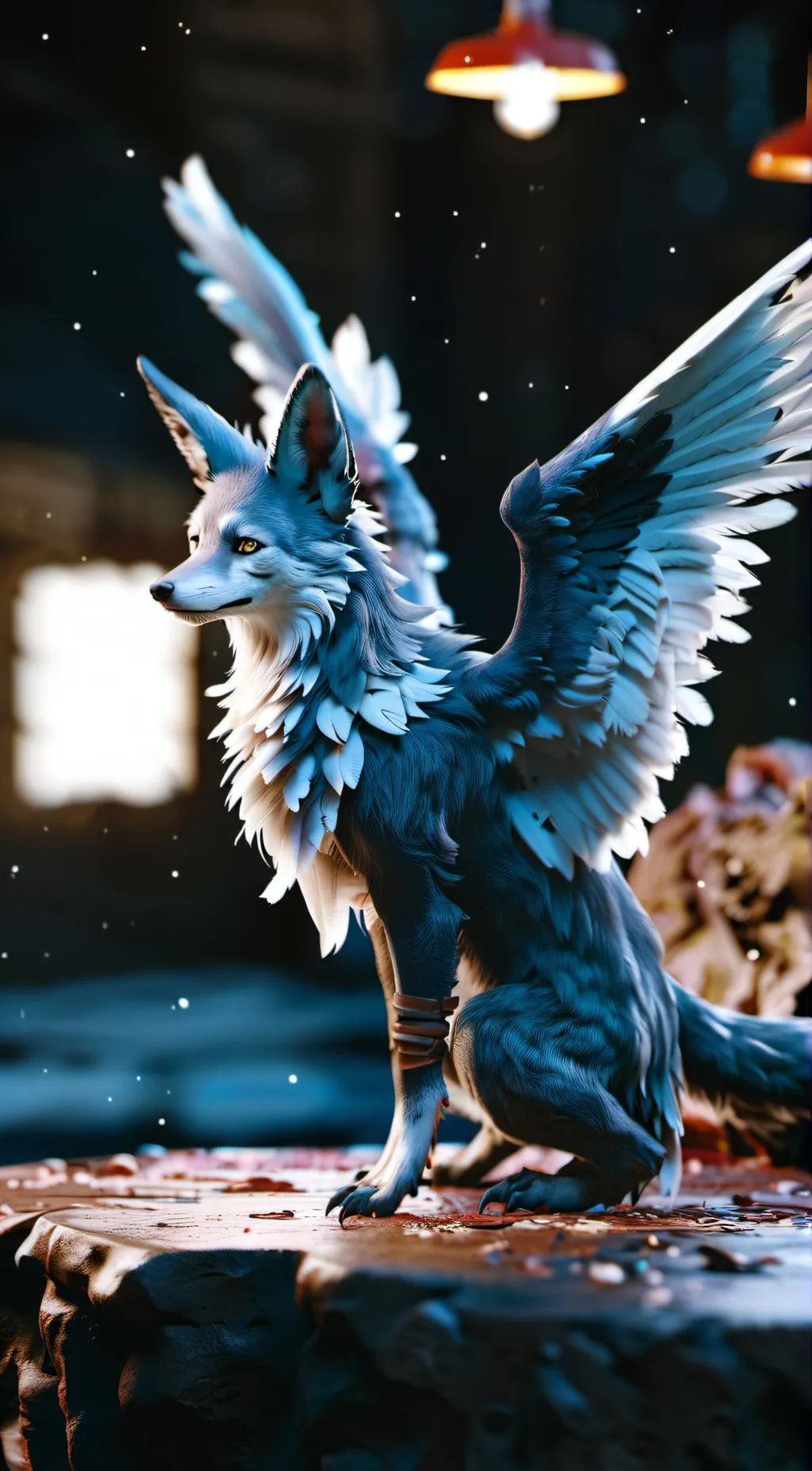 ai character: El chupacabra background