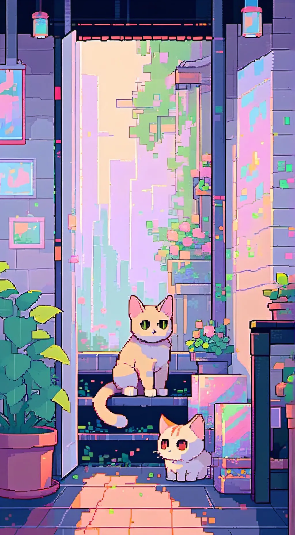 ai character: young catnap background