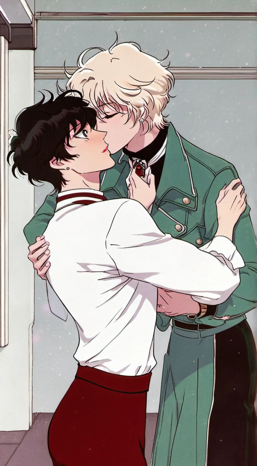 ai character: kachan and deku background