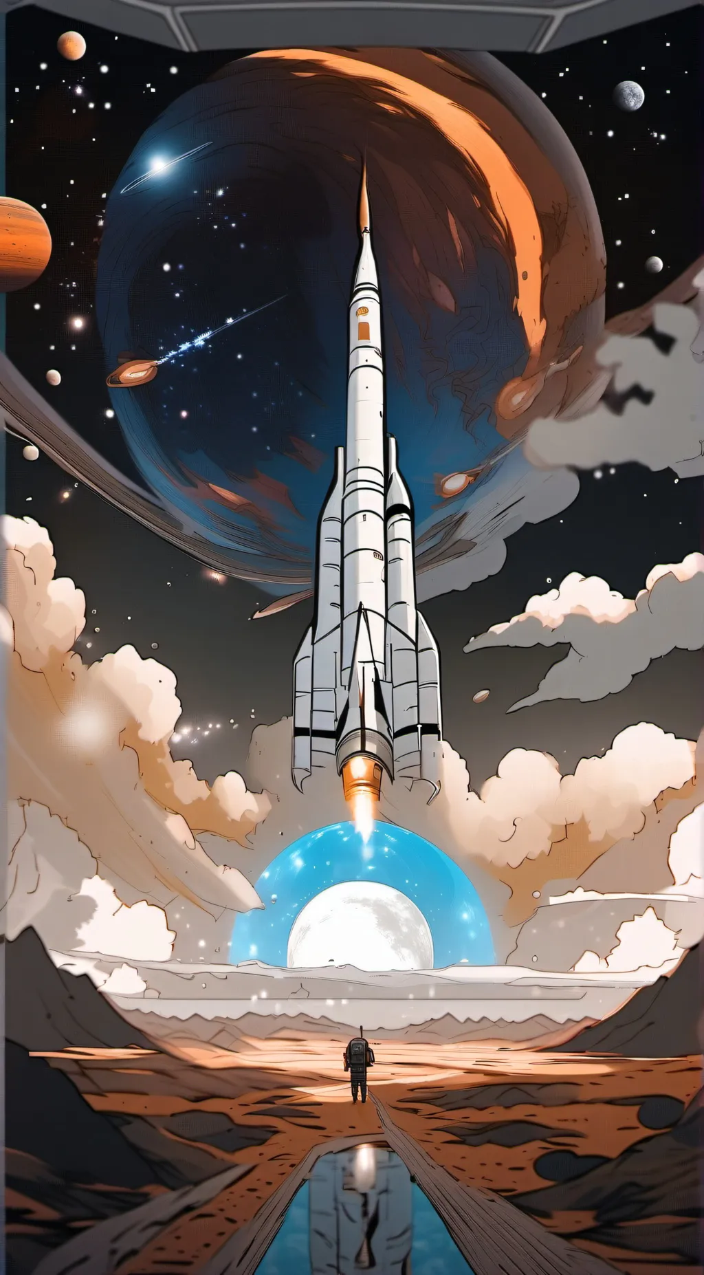 ai character: sad background