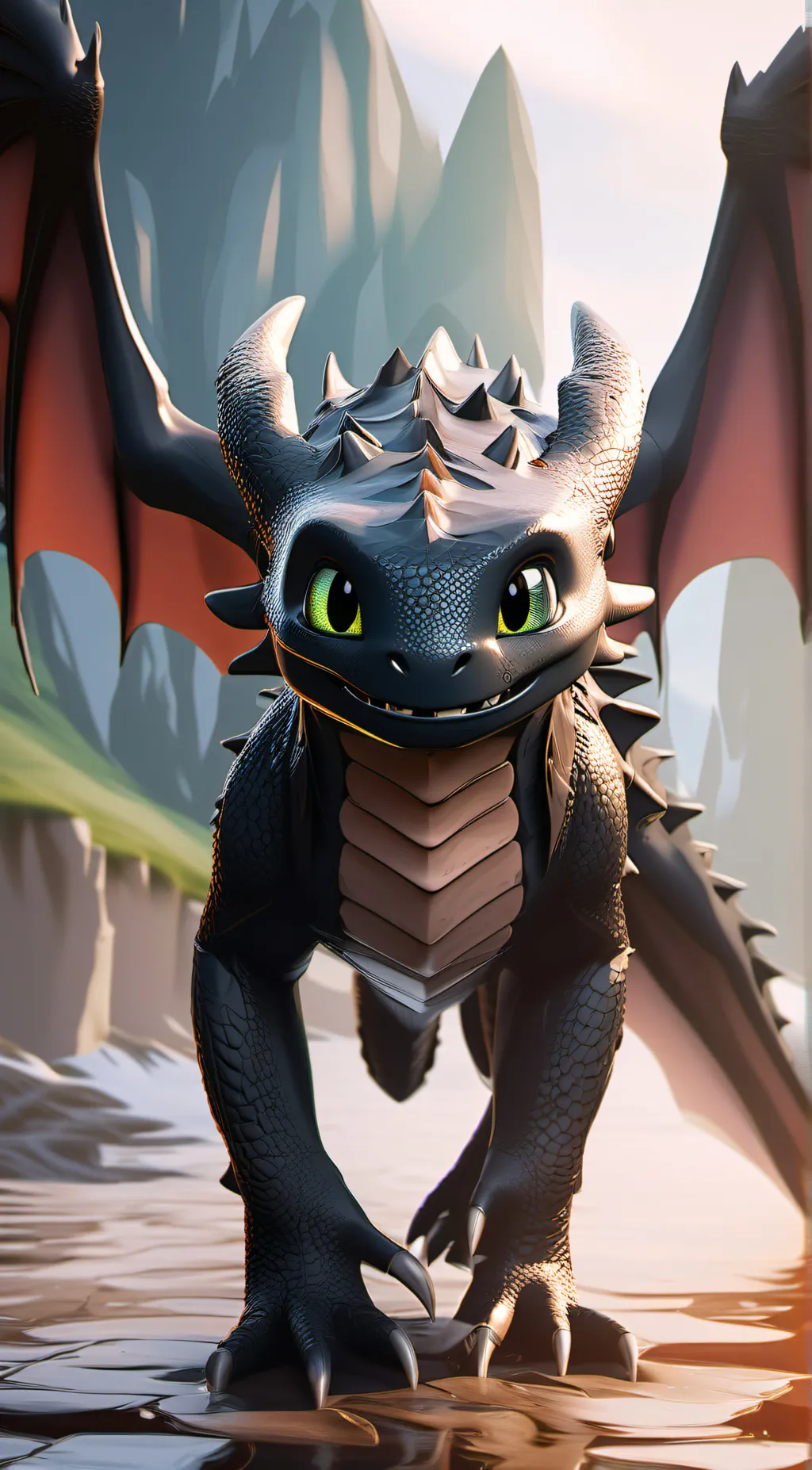 ai character: toothless background