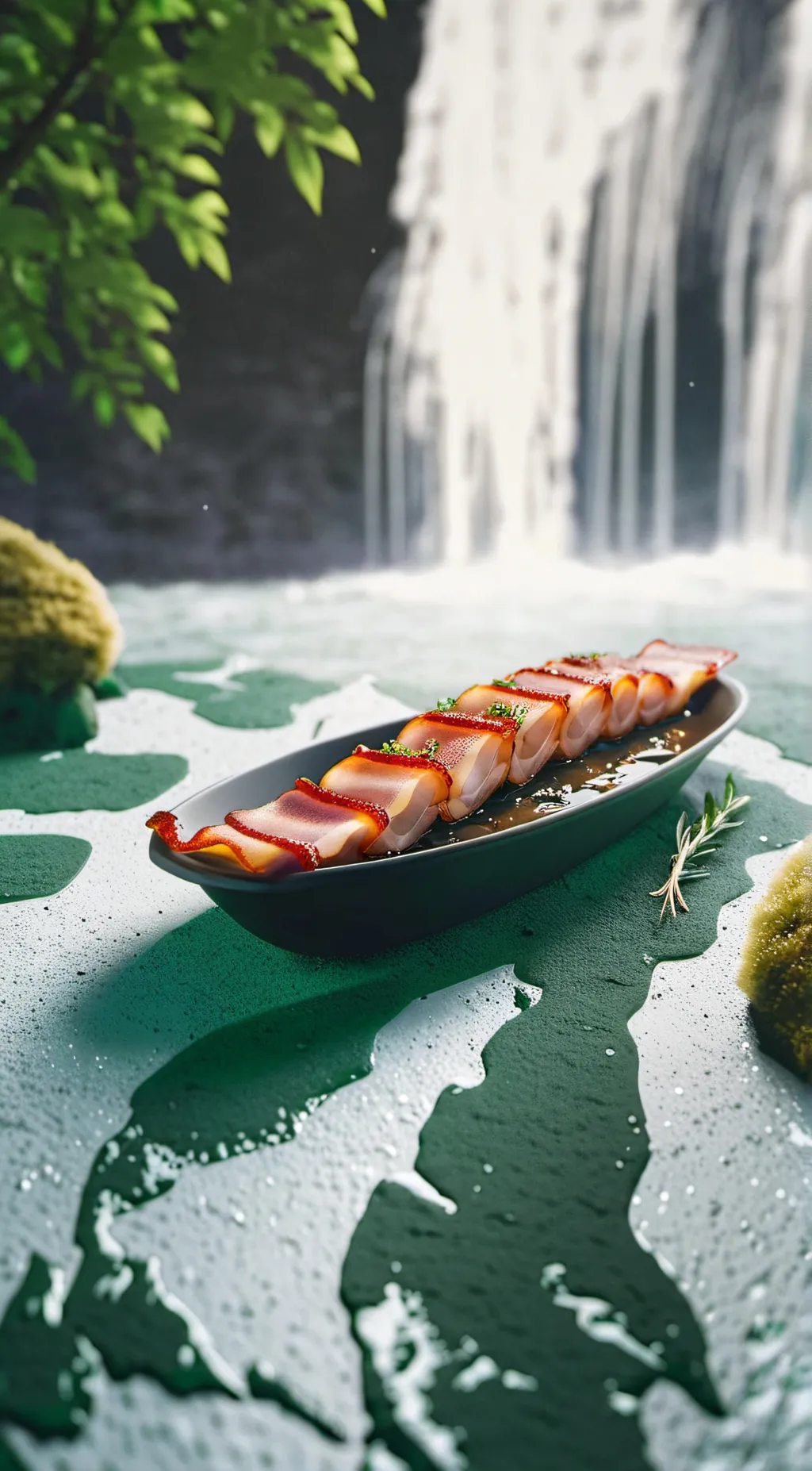 ai character: Bacon background