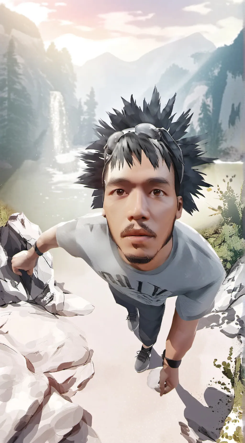 ai character: big jead background