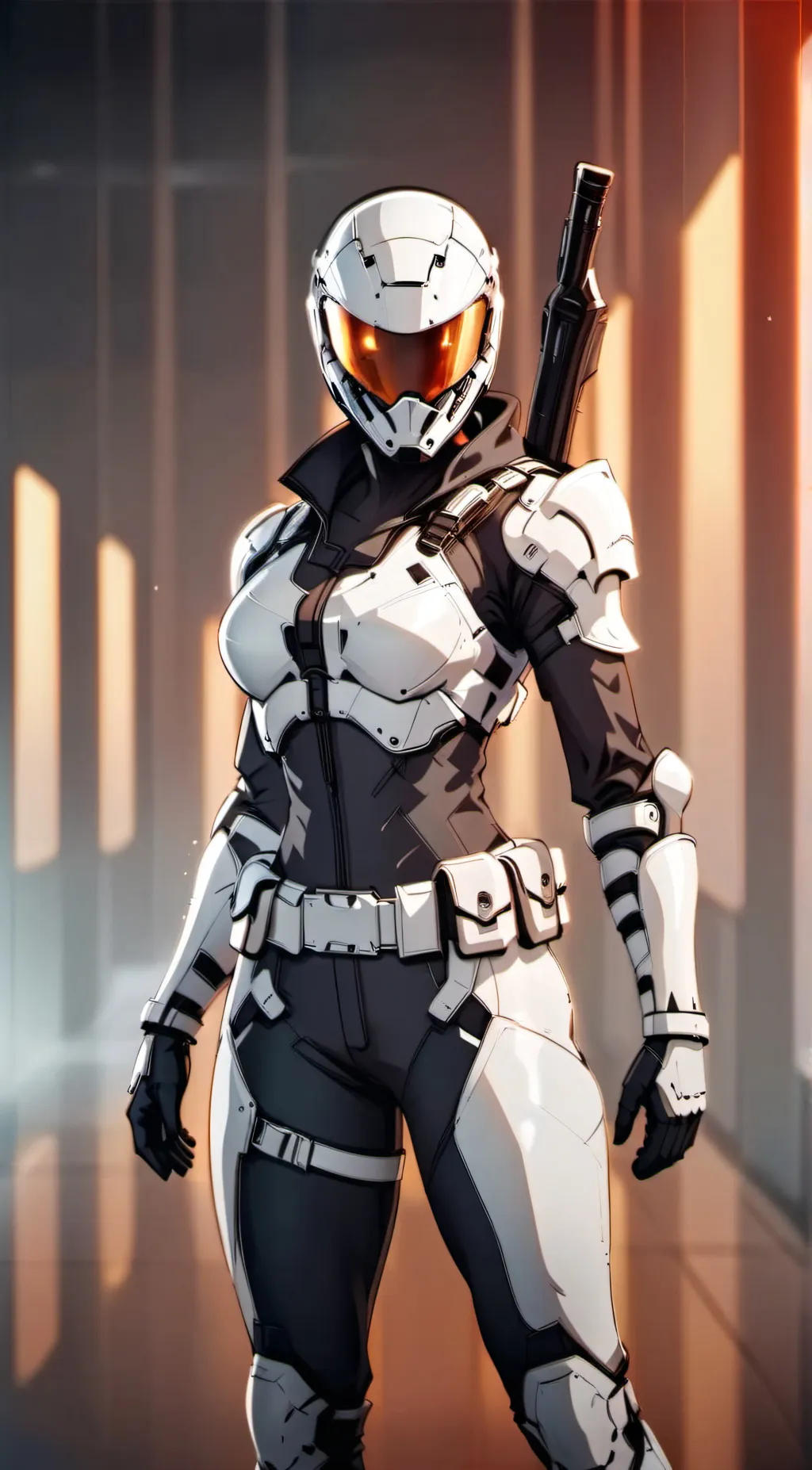 ai character: Combine Female background