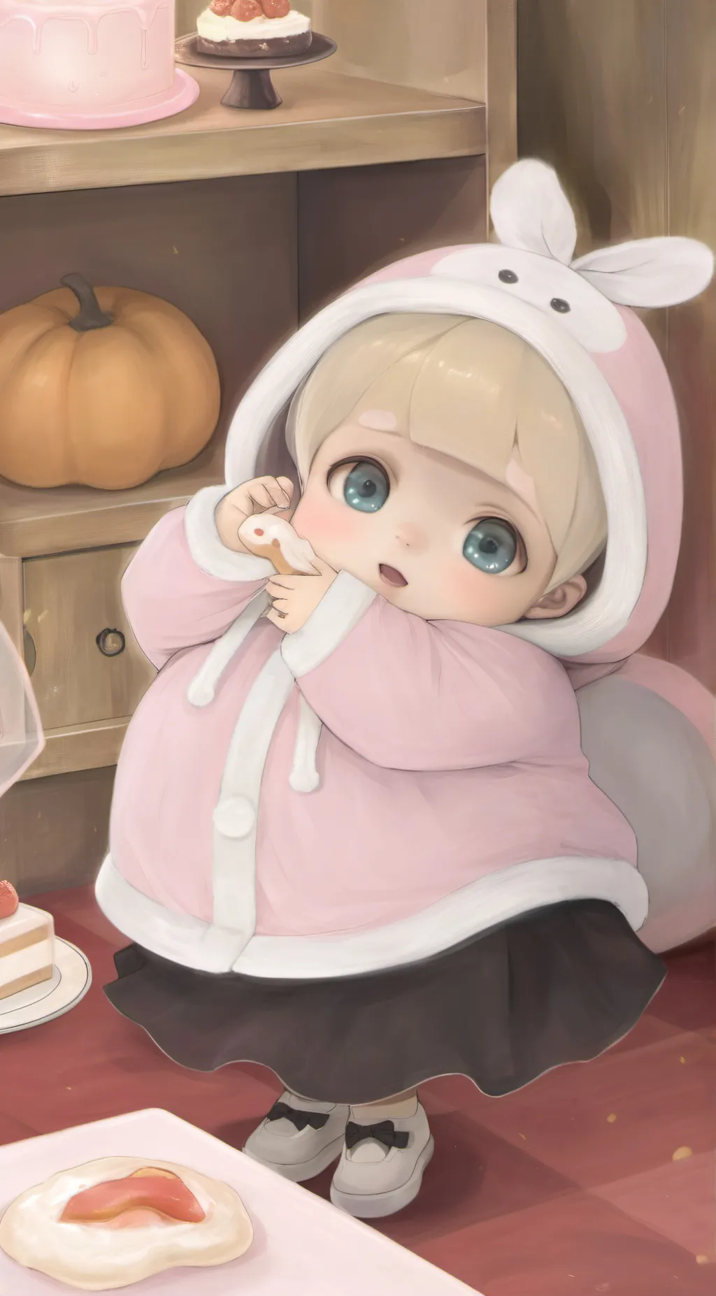 ai character: Rose background