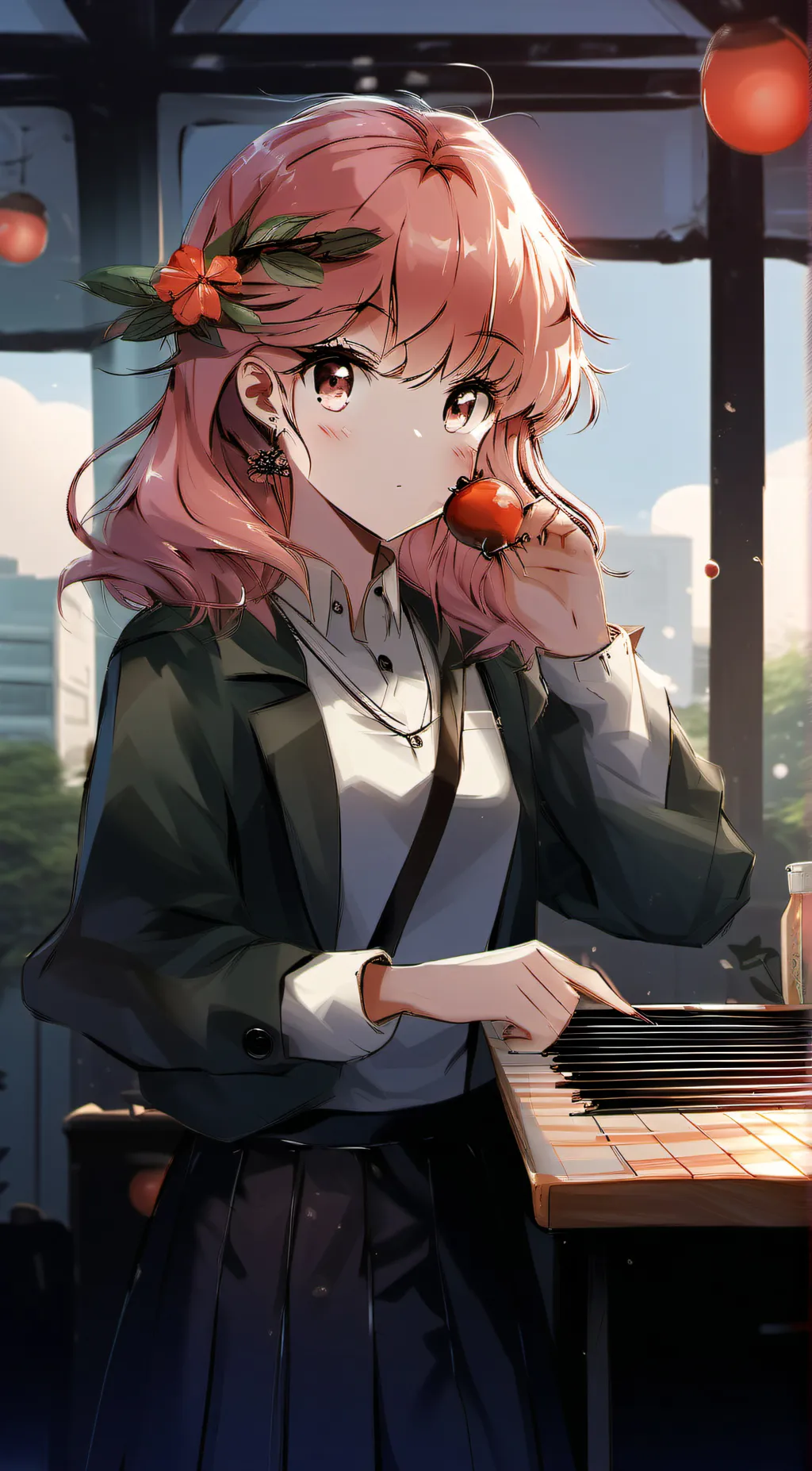 ai character: Amy  background