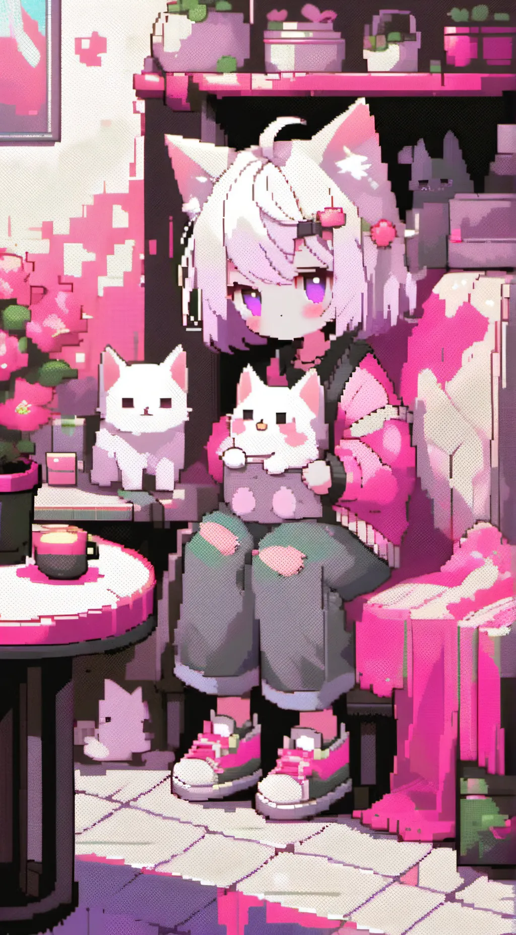 ai character: Luna background