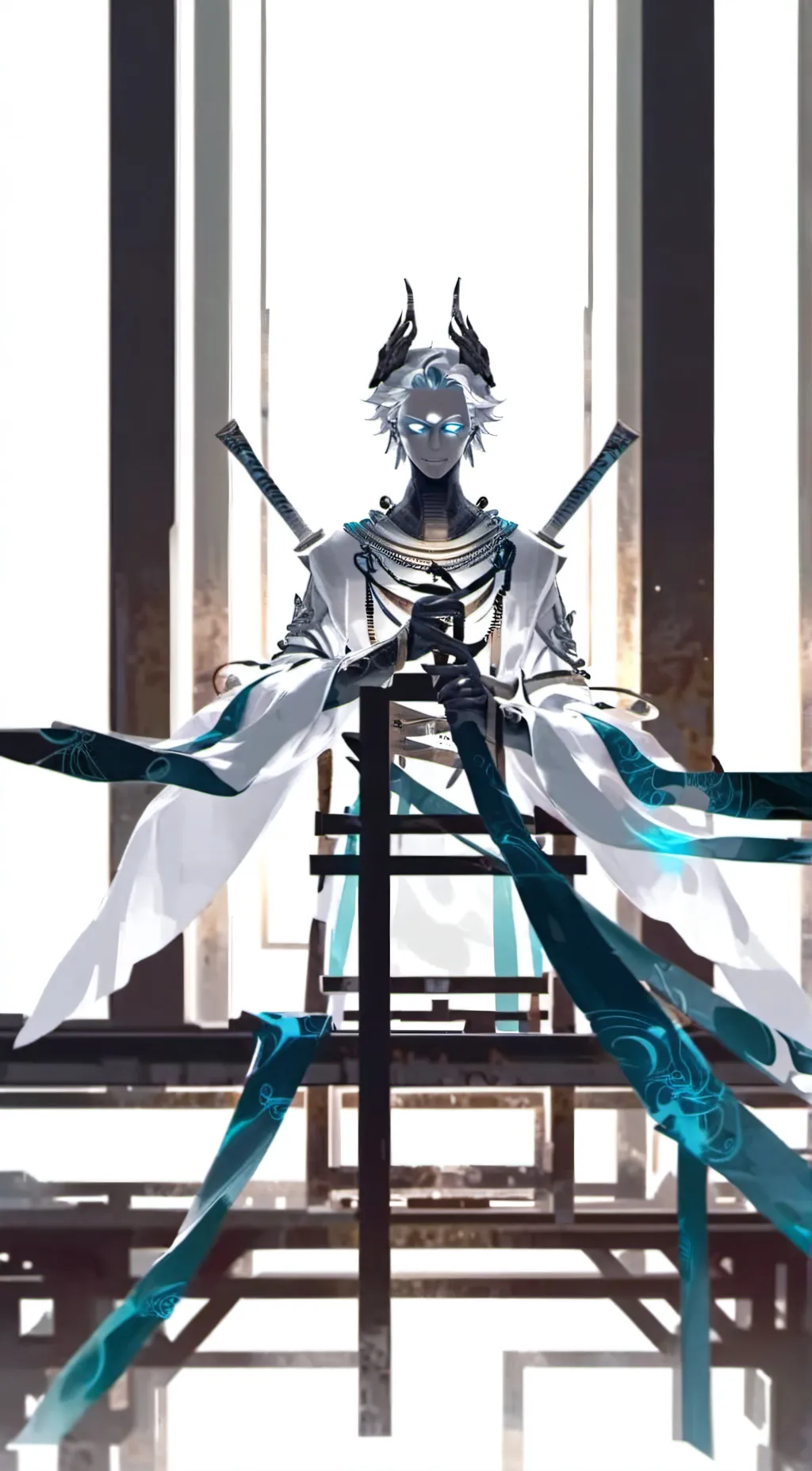 ai character: diamond montagne background