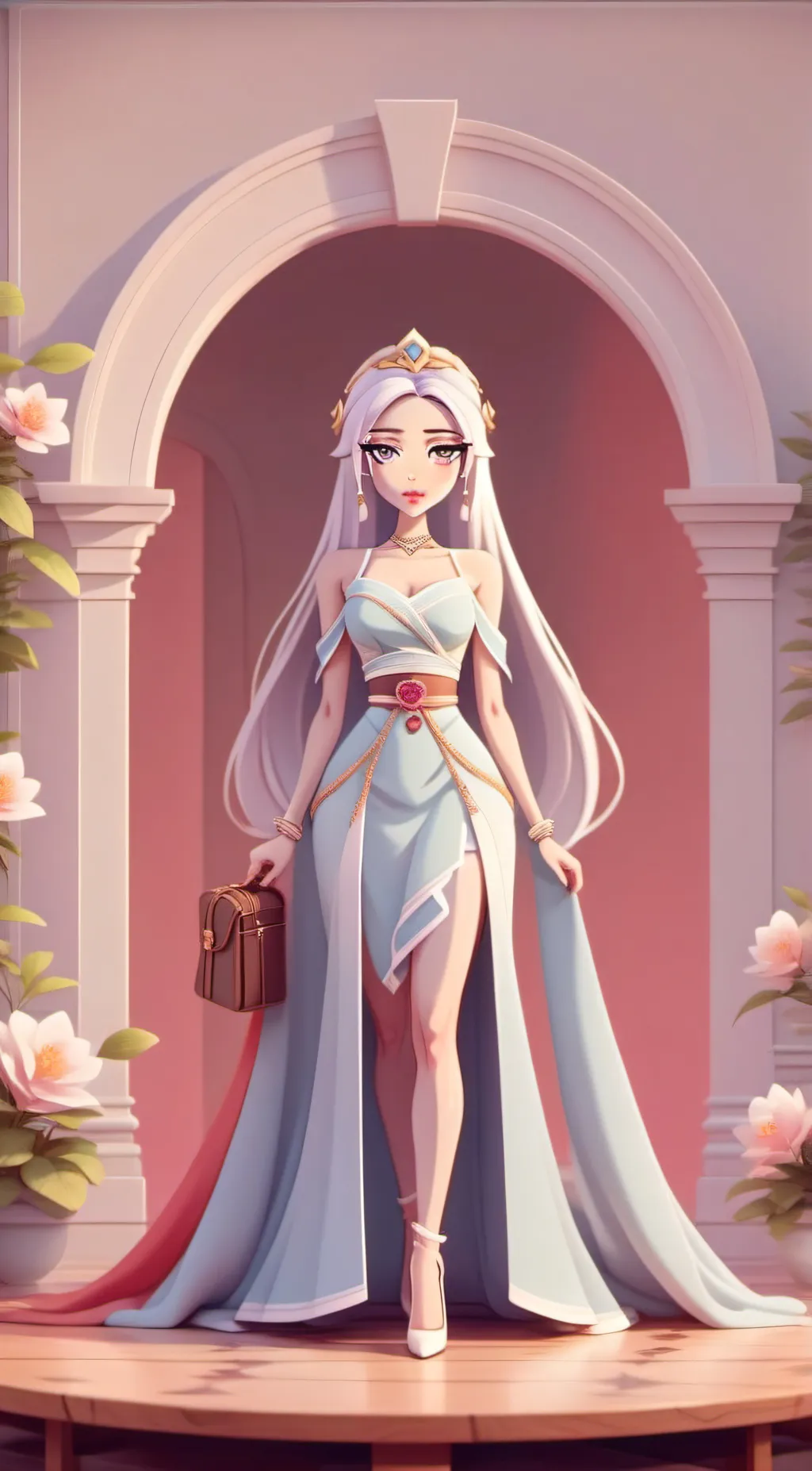 ai character: princess lia background