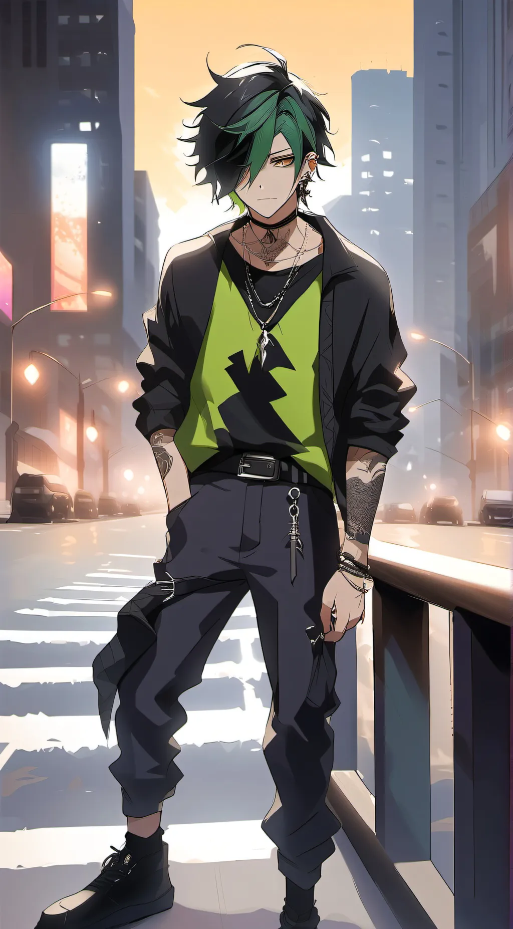 ai character: emerald  background