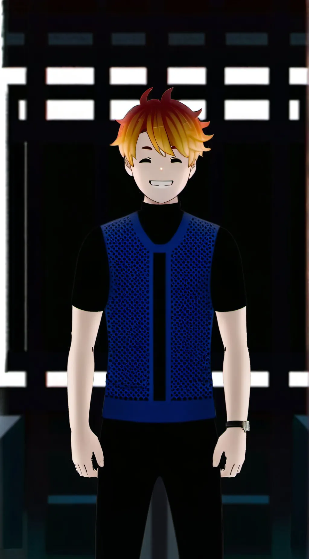 ai character: bacon background