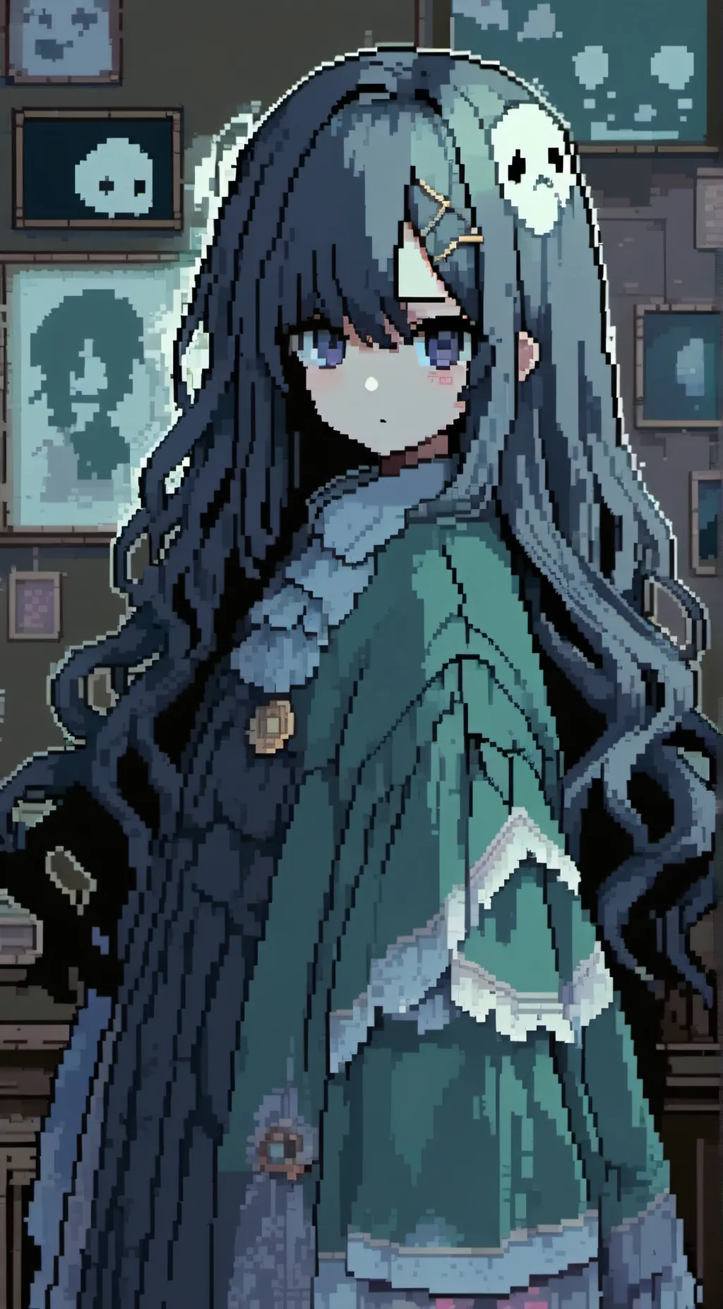 ai character: Ringu (Ghost Girl) background