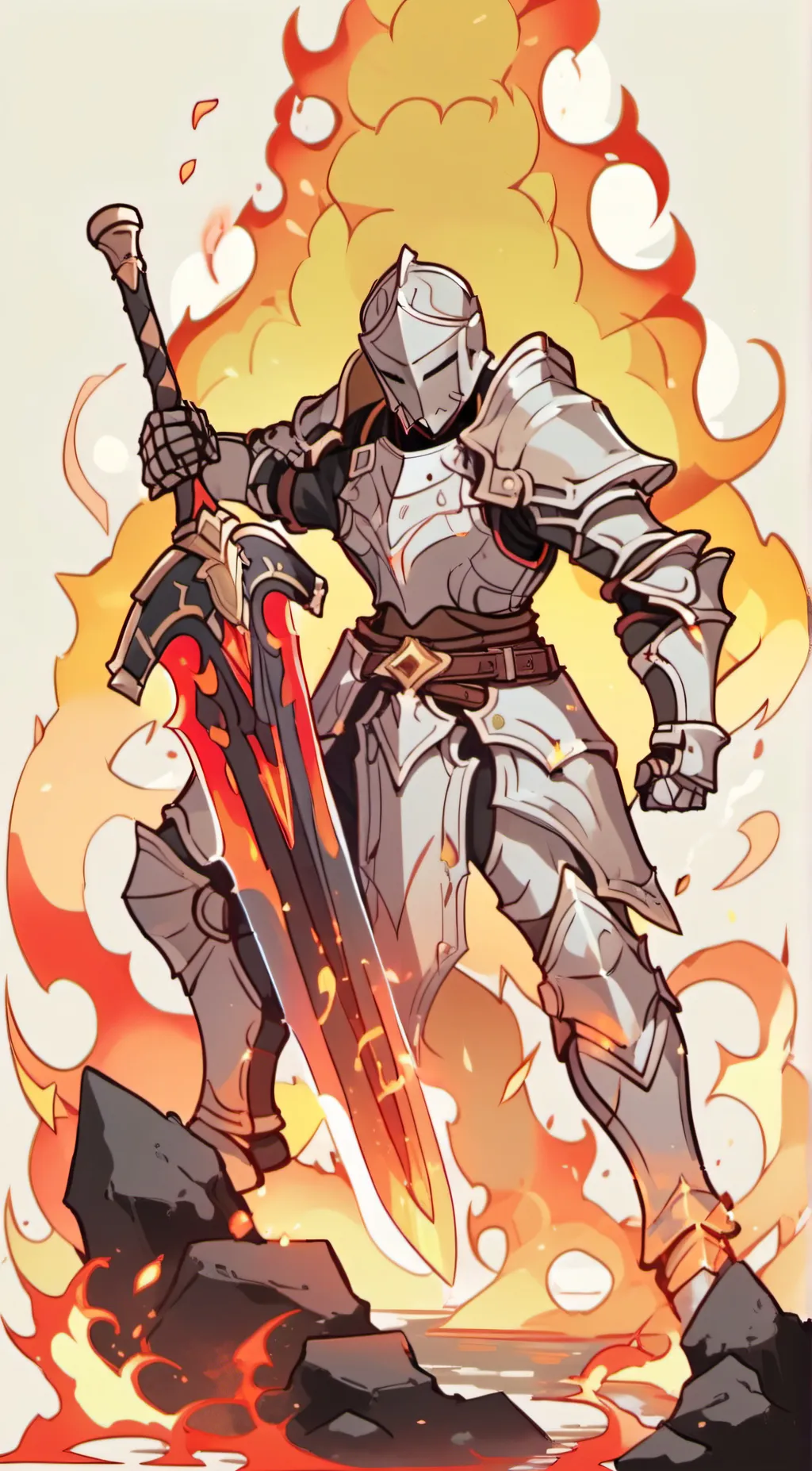 ai character: the fire knight background
