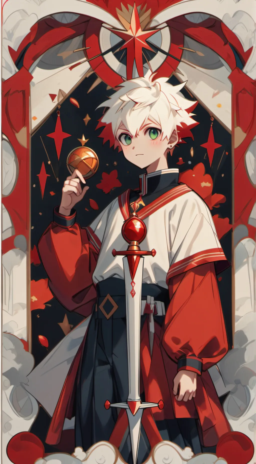 ai character: katsuki bakugo background