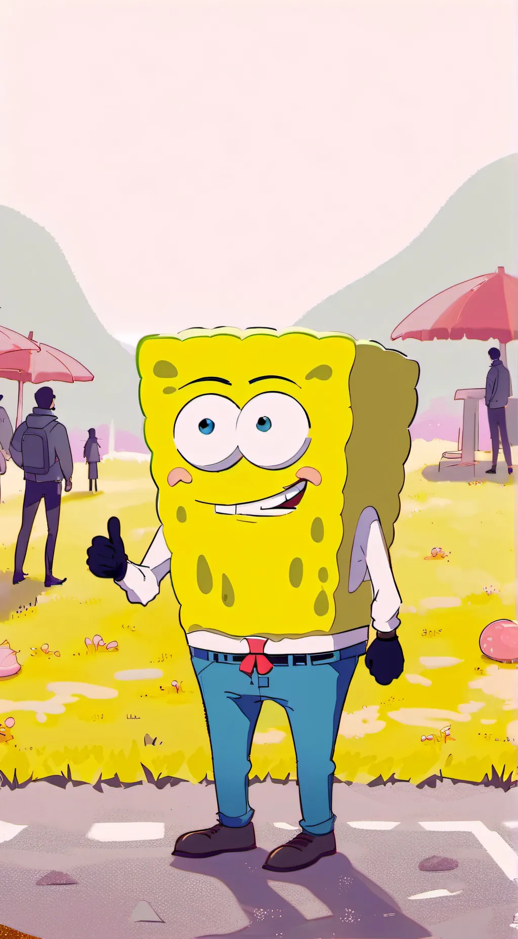 ai character: boyBobCirclePants background