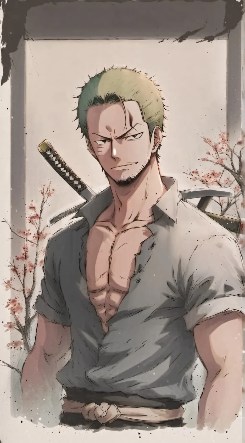 ai character: Roranoa Zoro background