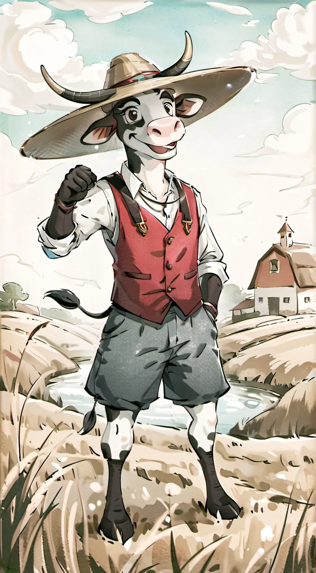 ai character: Melvin  background