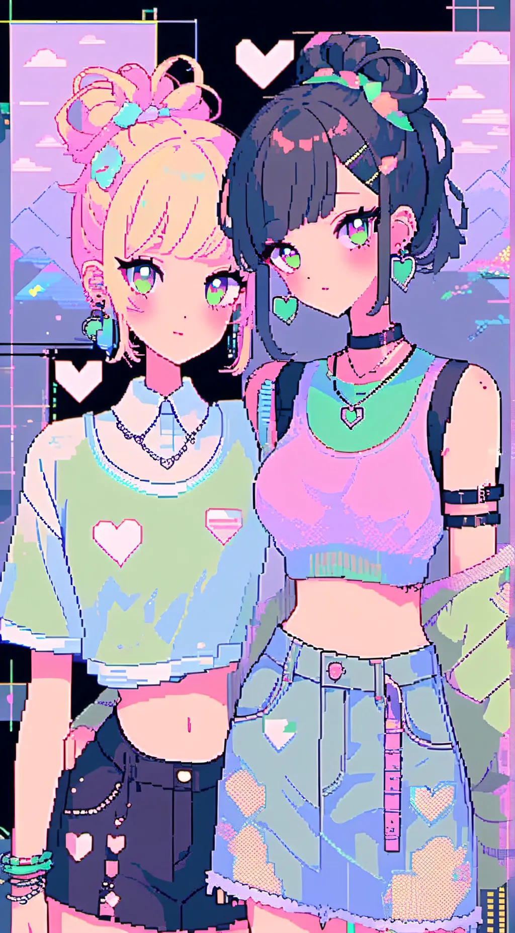 ai character: •Three sisters• background