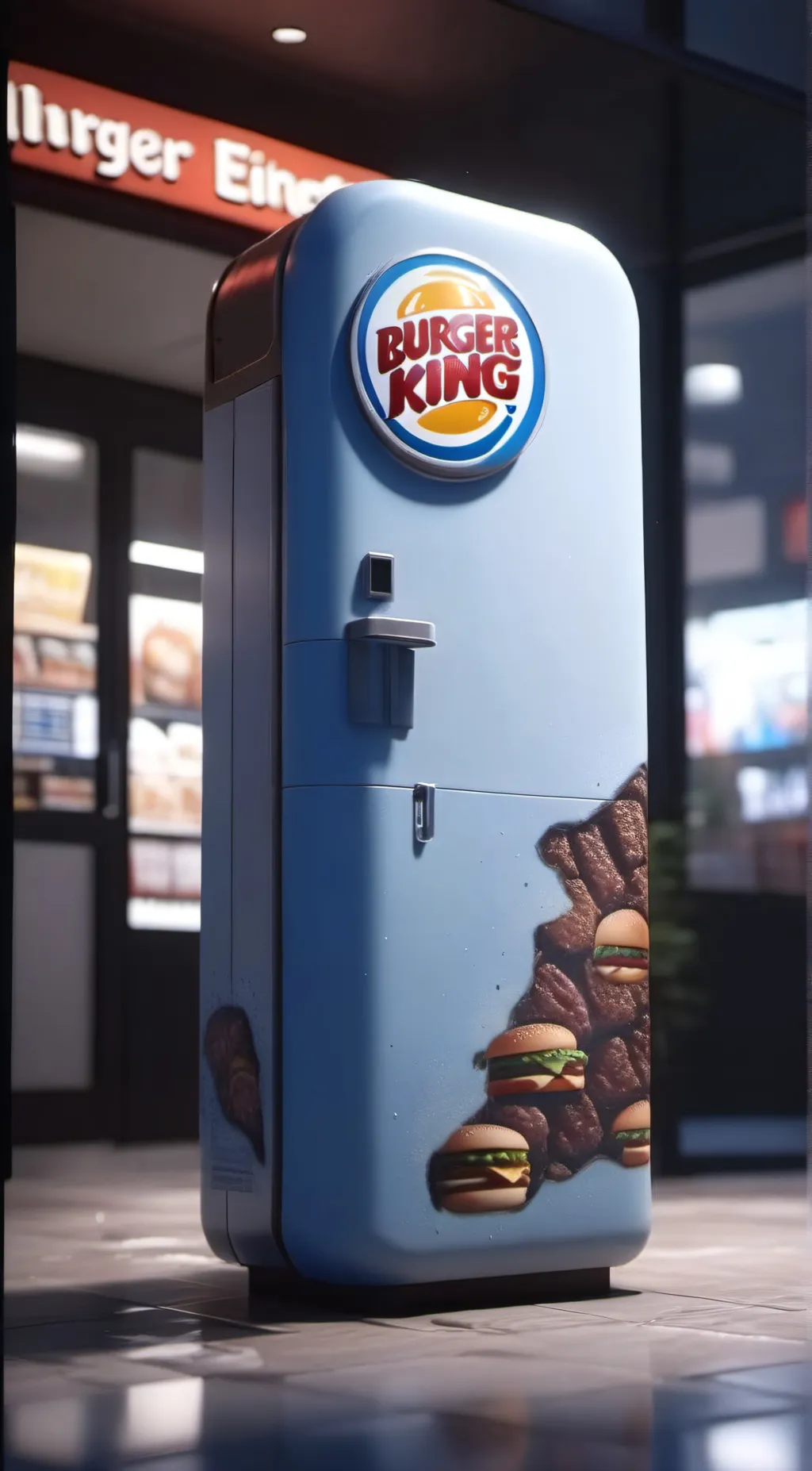 ai character: Burger King🍔👑 background