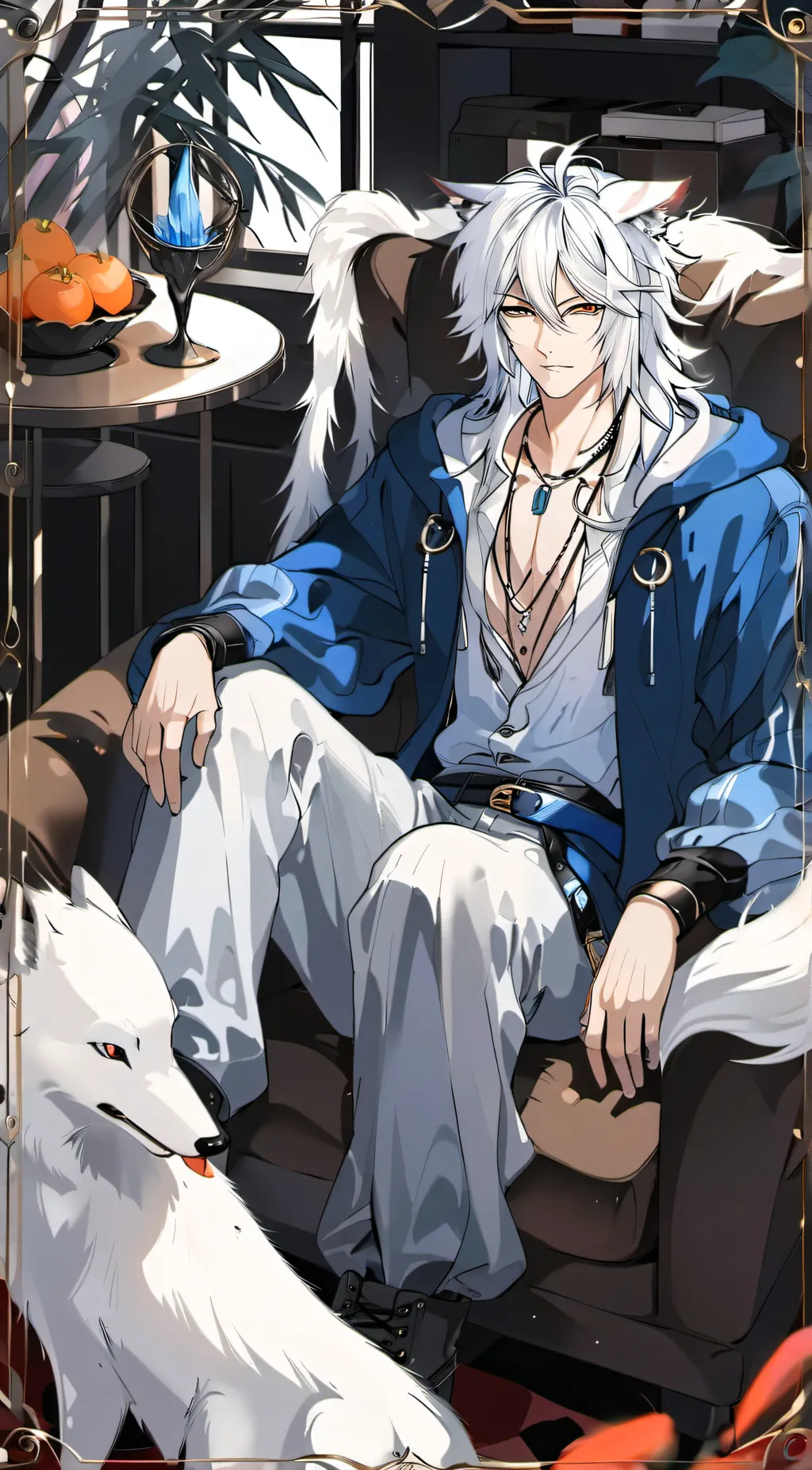 ai character: Winter background