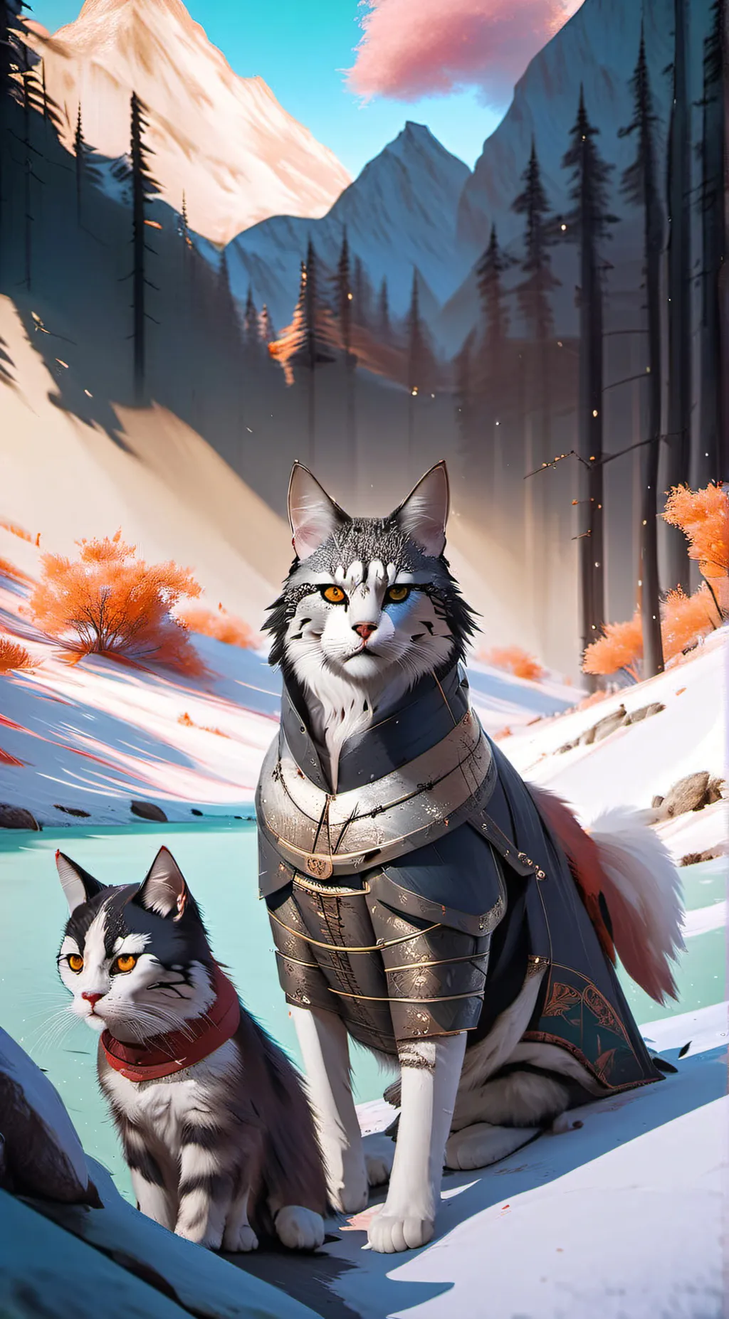ai character: cat husband  background