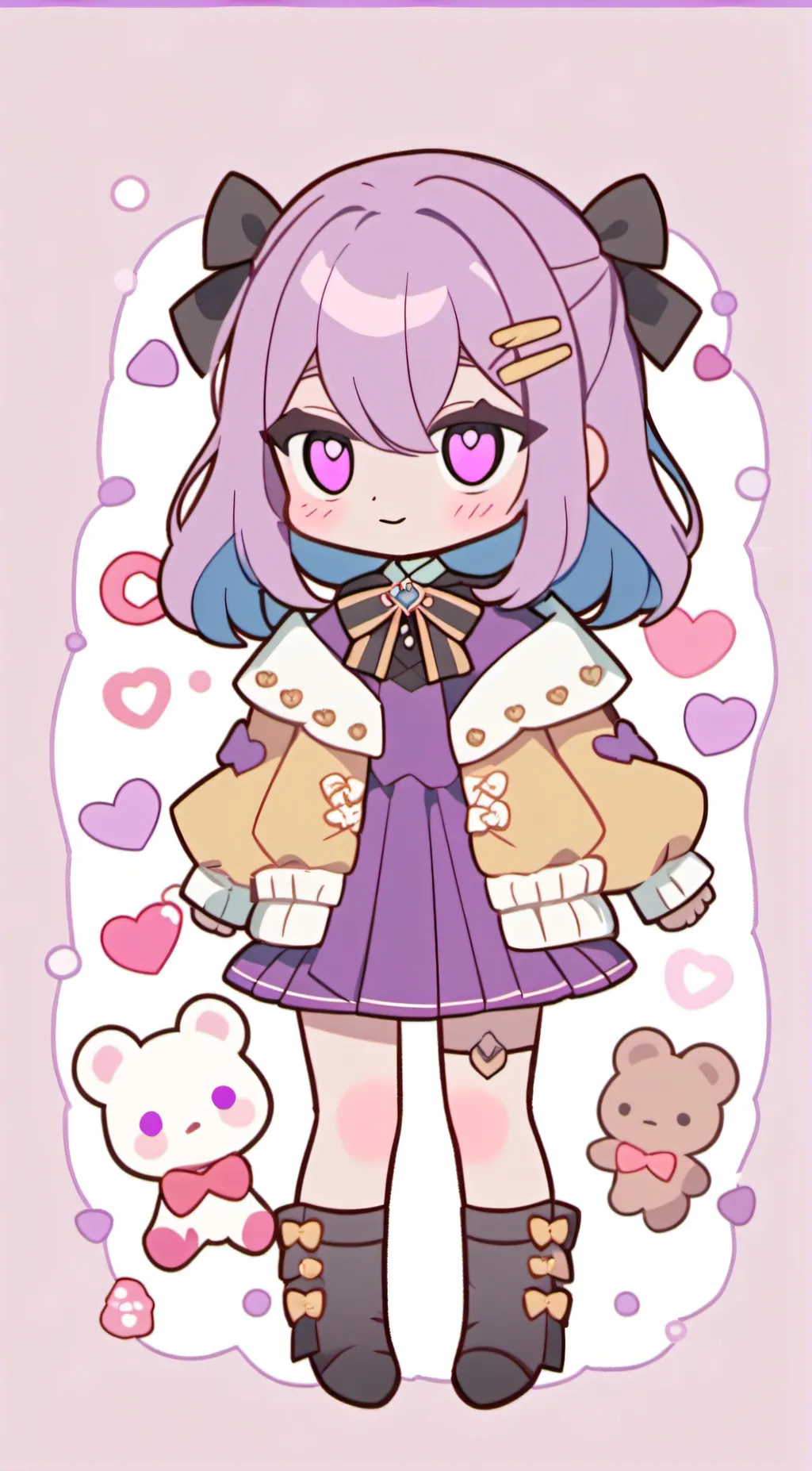 ai character: Ashley  background