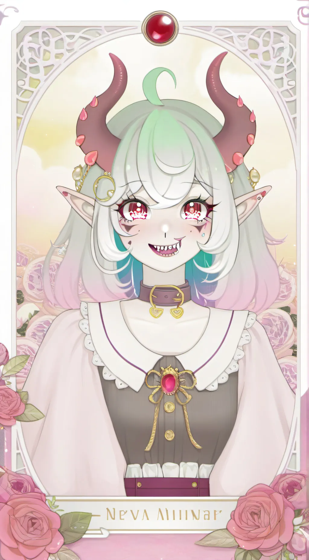 ai character: Rose background