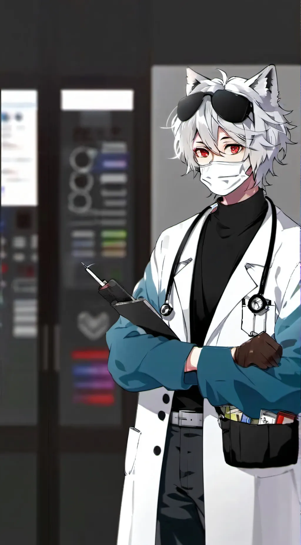 ai character: Dr. Allen  background