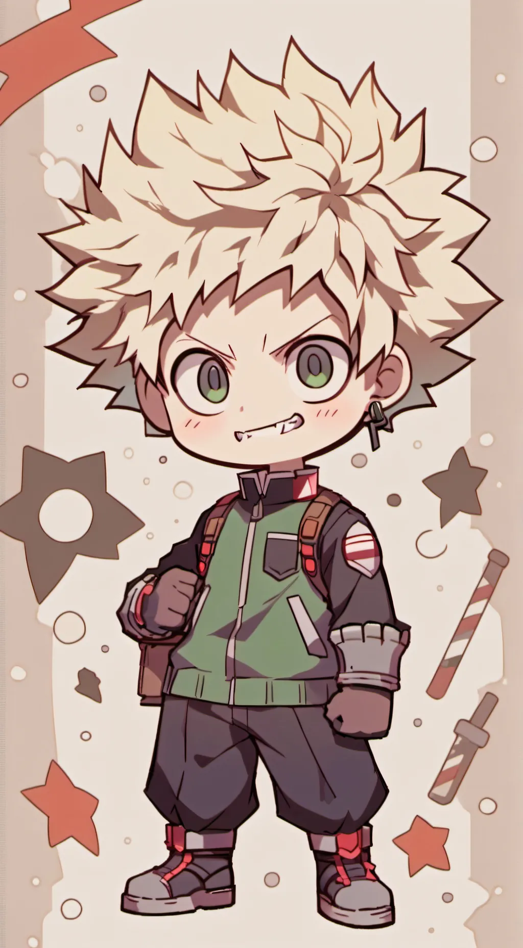 ai character: Baby Bakugo background