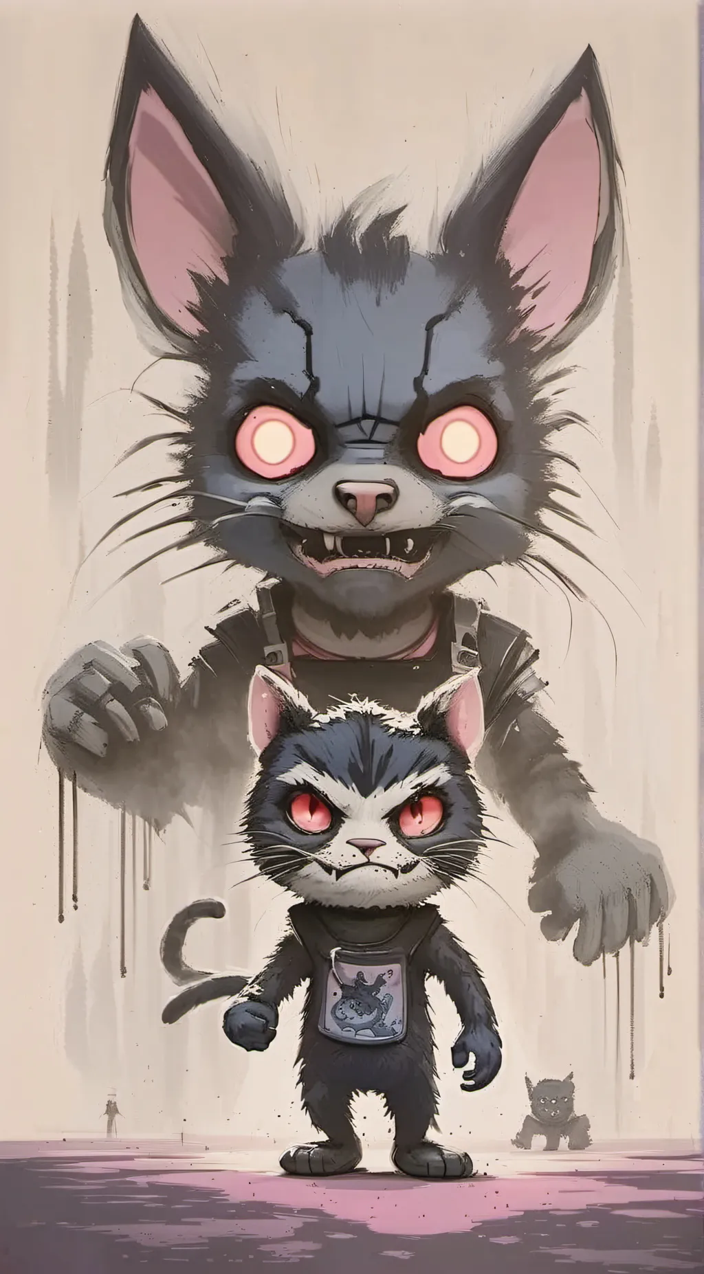 ai character: creepcat background