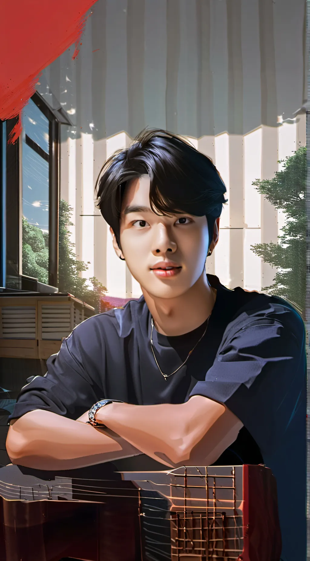 ai character: Sim Jaeyun (Jake) background