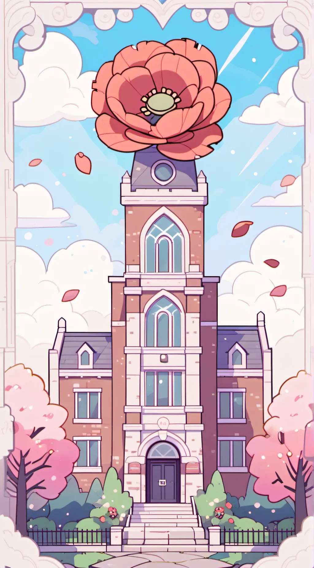 ai character: poppy high background