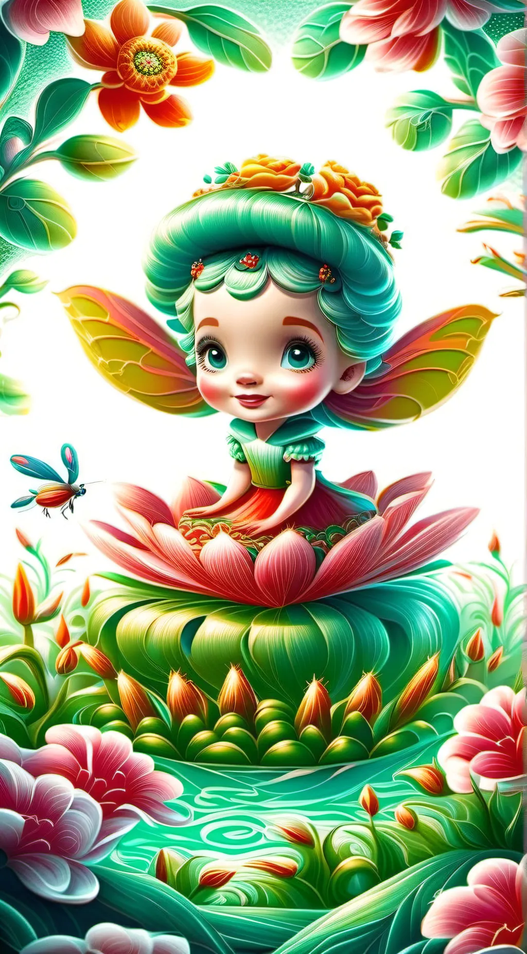 ai character: Enchanted Meadow background