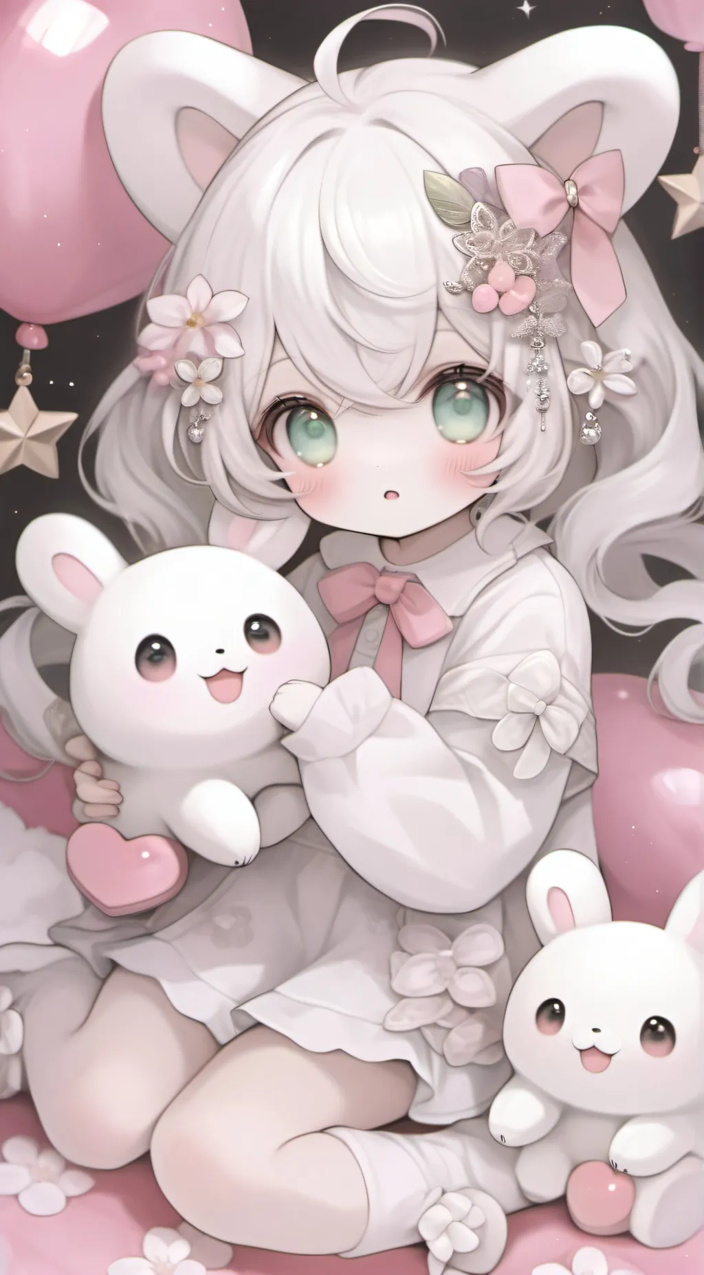 ai character: 🐰__🌸[_tuzii> background