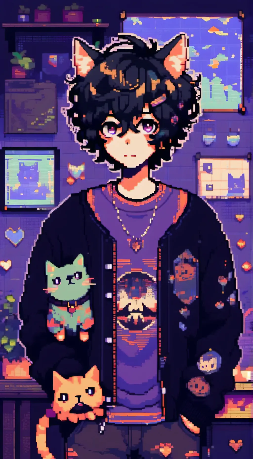 ai character: Luna (Therian) background