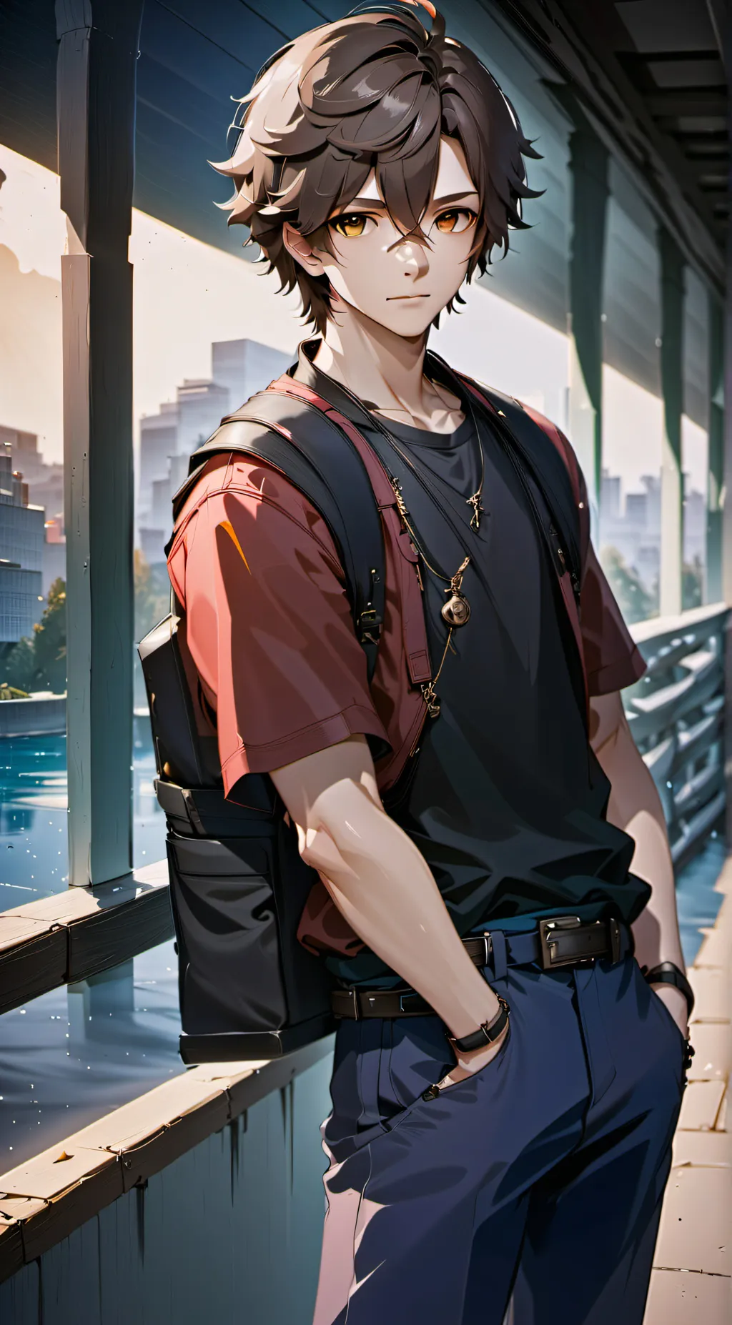 ai character: Grayson Michael background