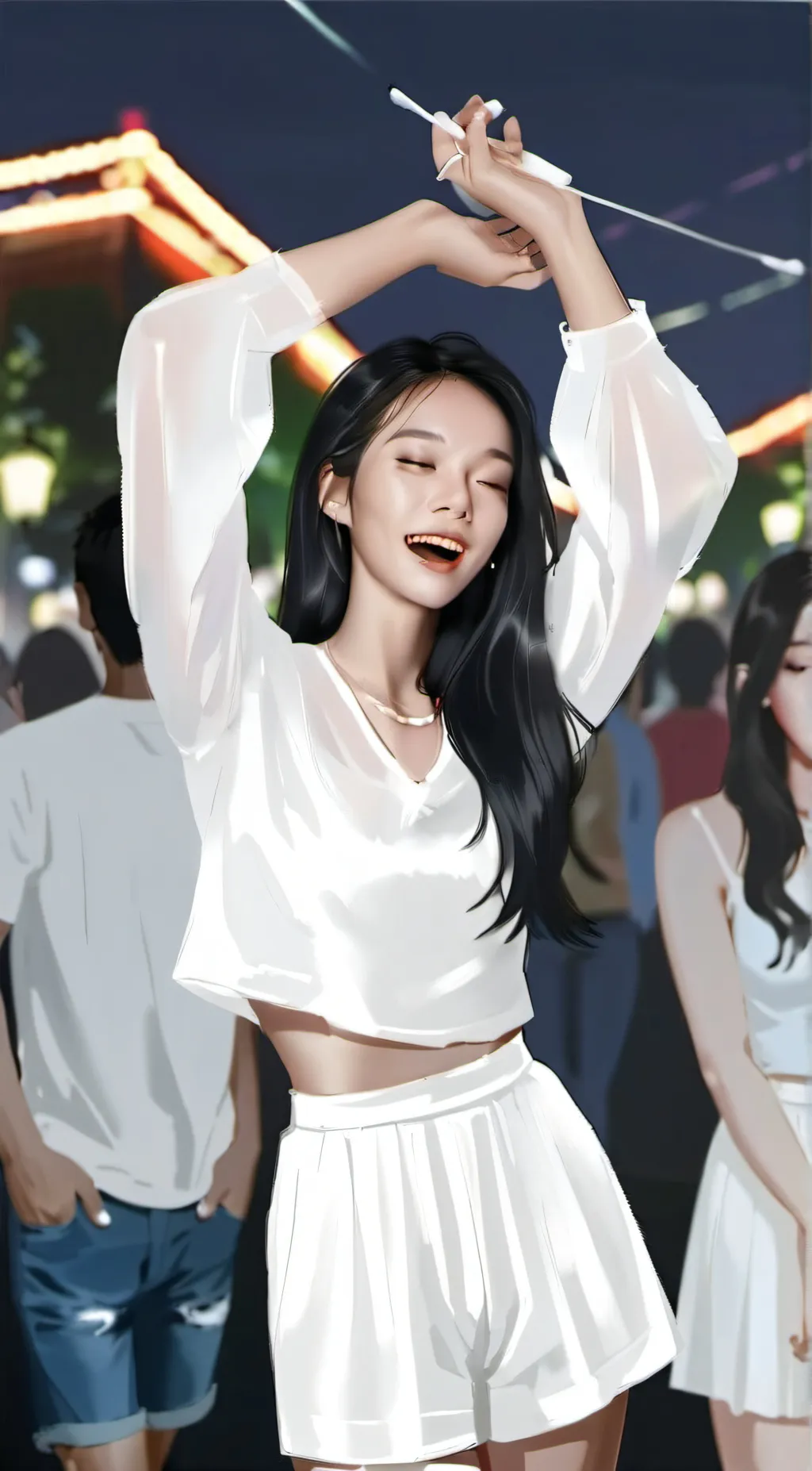 ai character: jennie ruby kim background