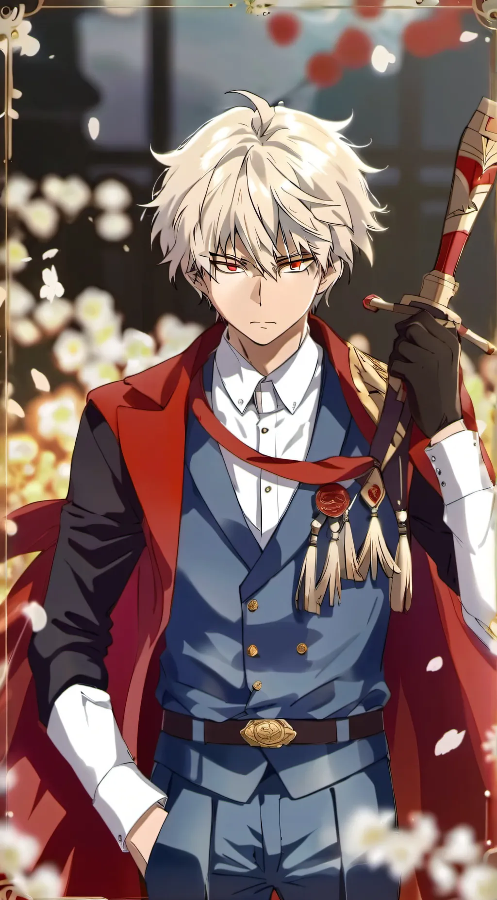 ai character: Katsuki Bakugou  background