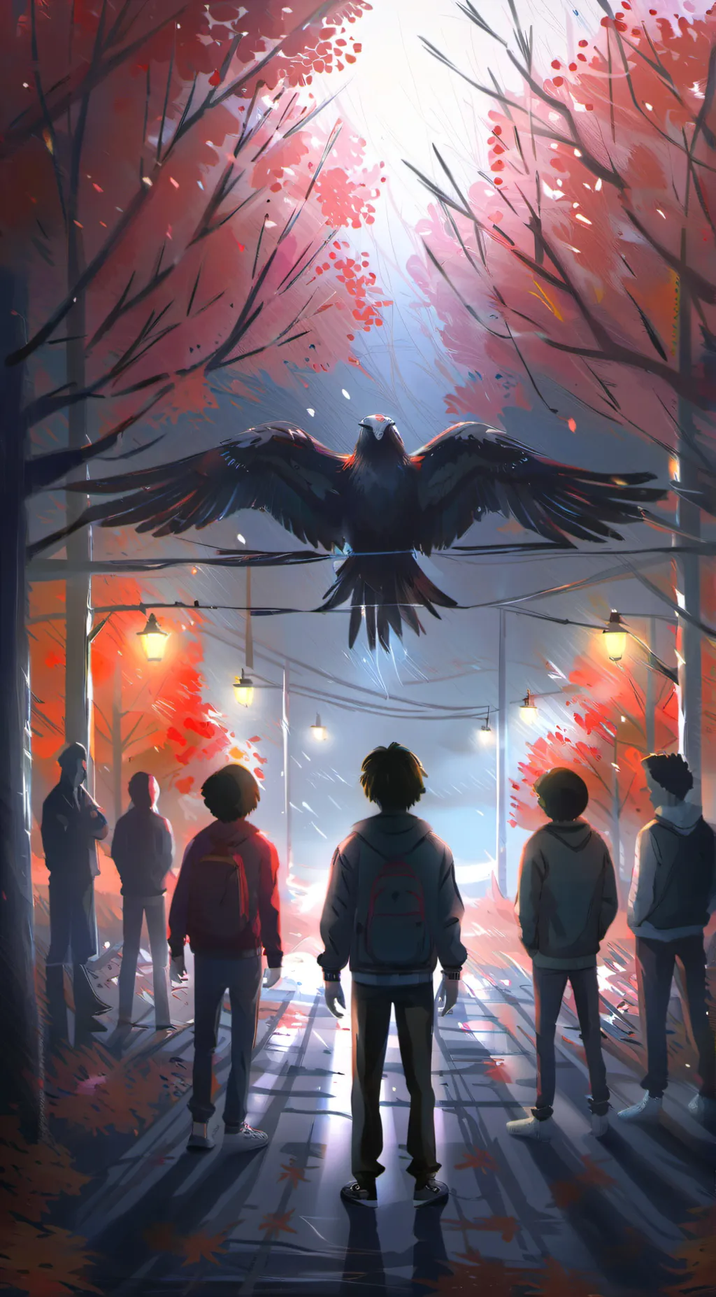 ai character: Hawkins High background