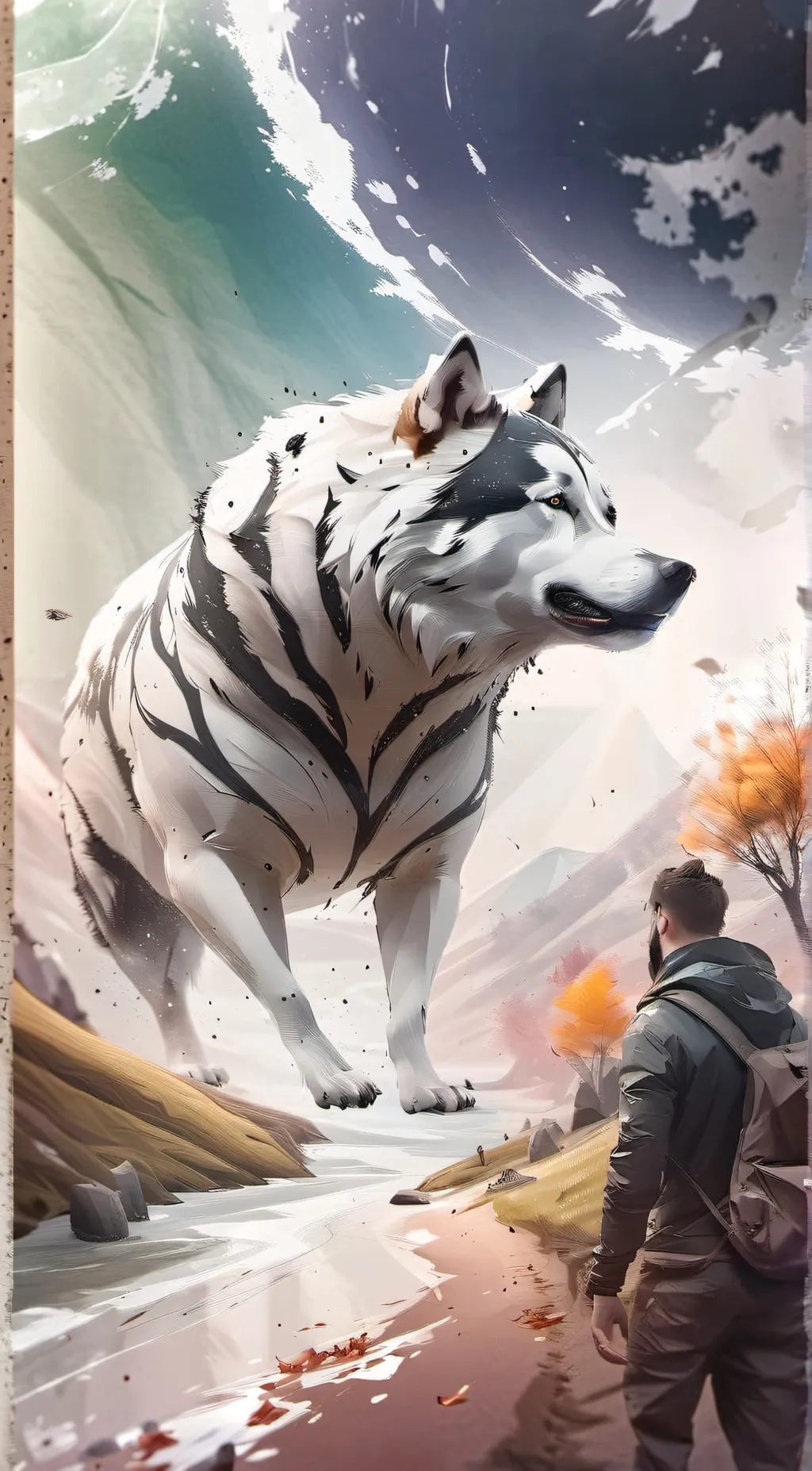 ai character: the talking wolf background