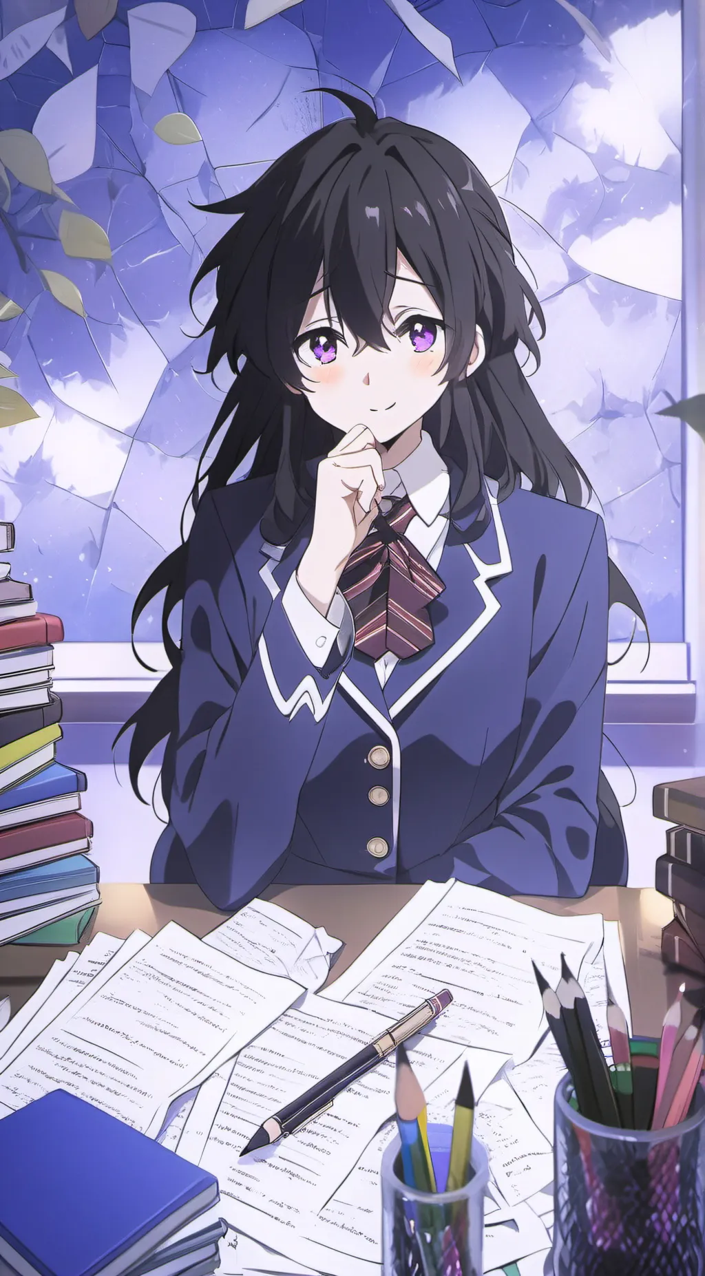 ai character: Ms.Circle background