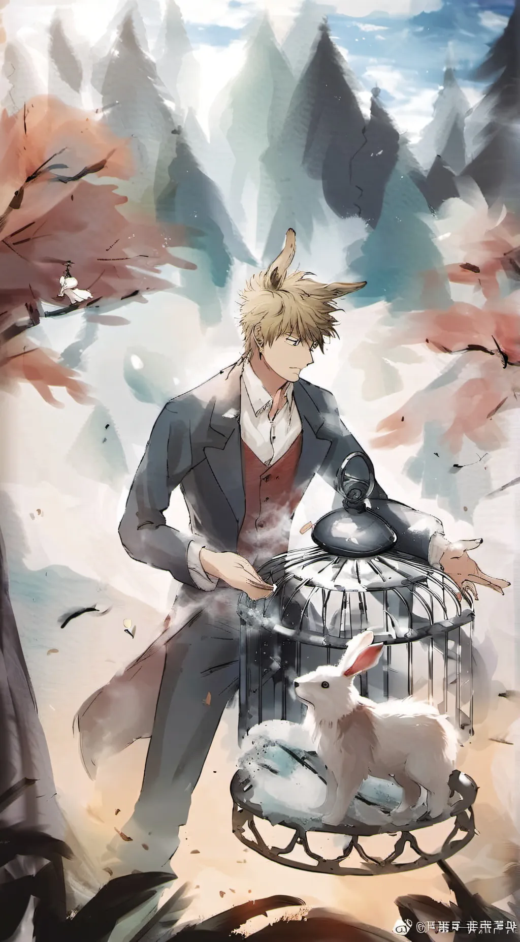 ai character: Bakugo x Deku background