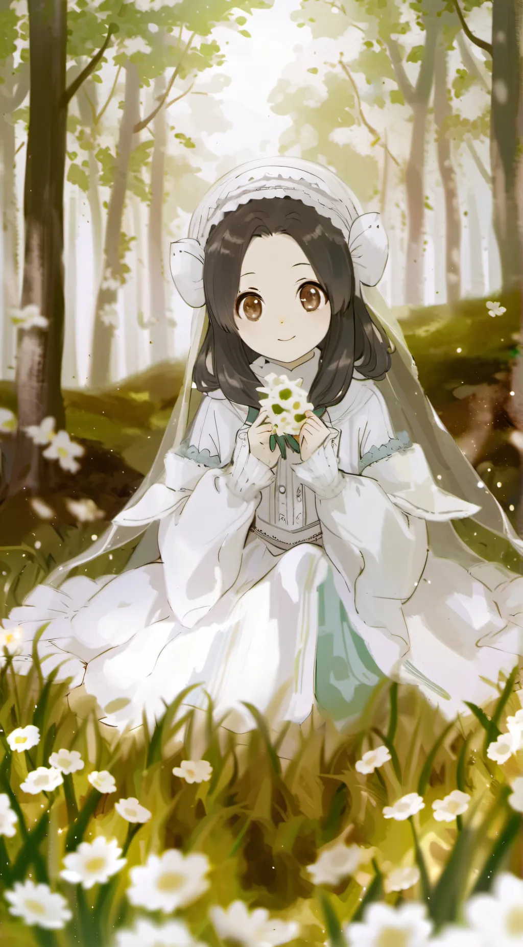 ai character: Rose background